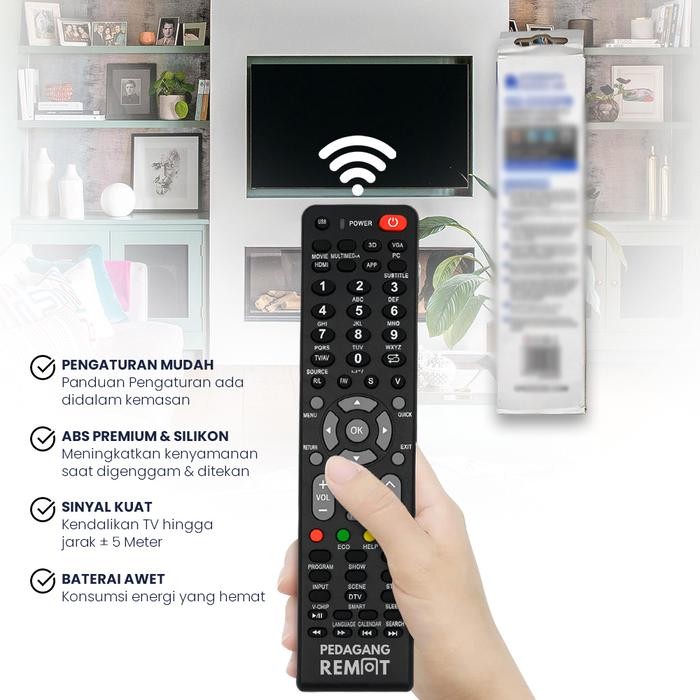 BeliBeliSale- Remot Remote Tv 668Ch Lcd Led Smart Tv Multi Universal