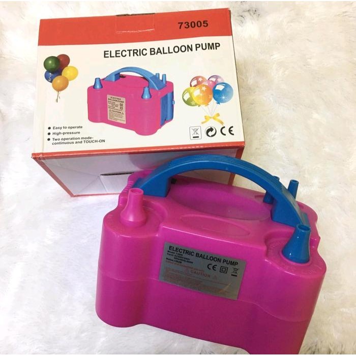 Pompa Balon Elektrik Balloon Pump 2 Lubang Angin Alat Tiup Gas Udara