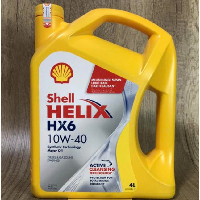 ys7r- Oli Mesin Shell Helix Hx6 10W-40 Lt Galon Original Shell Gosend -42241