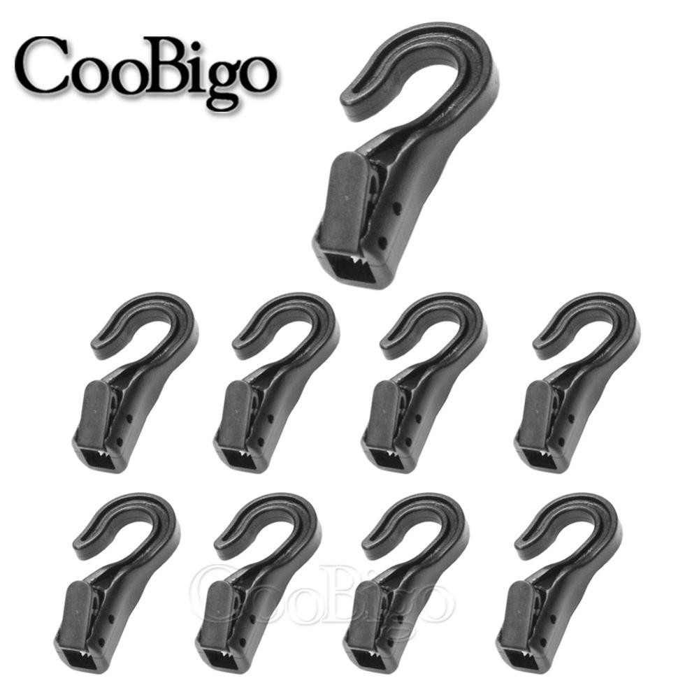 10pcs Open End Cord Hooks Snap Boat Kayak Motorcycle rope Buckle camping tent hook For Bungee Shock 