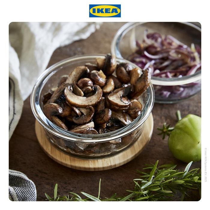 lgjd- Ikea 365+ Tempat Makanan Tanpa Tutup Kaca Bulat 400Ml Wadah