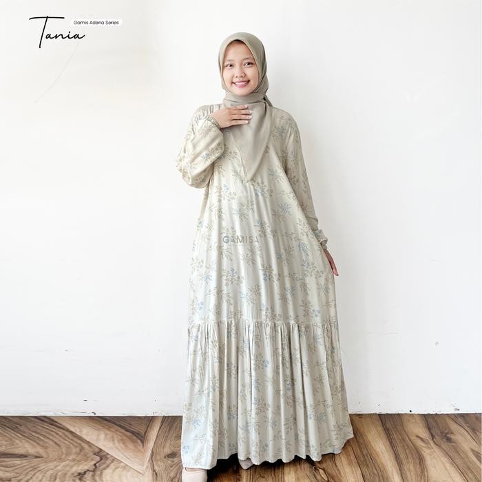 KirimCpT- Gamisa.Id Gamis Dewasa Adena Series Bahan Rayon Viscose Premium Motif Cantik Kekinian