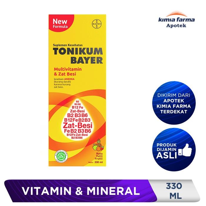 eoug- Tonikum Bayer Sirup 330 Ml / Suplemen Penambah Darah / Kimia Farma