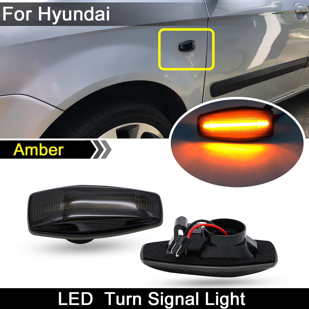 For Hyundai Sonata Tucson  Elantra Tiburon Accent Smoked Lens  LED