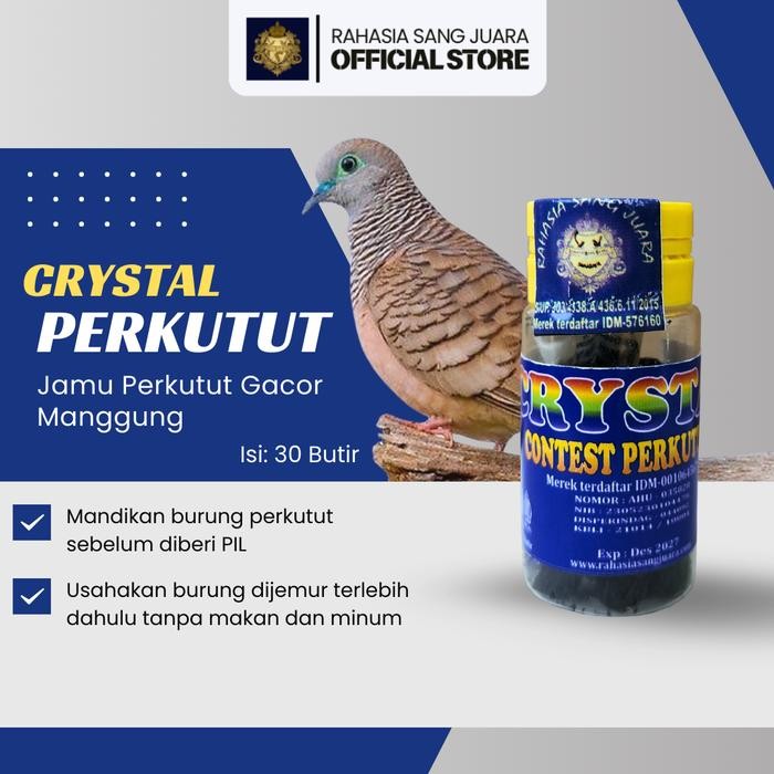 PetShoPq- Jamu Perkutut Gacor Manggung 30 Butir Untuk Suara Crystal & Stamina Tinggi