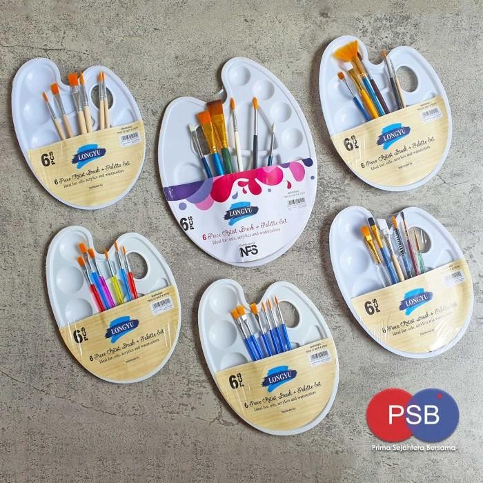 Kuas Palet Lukis Set / Paket Lukis / Art Brush Set
