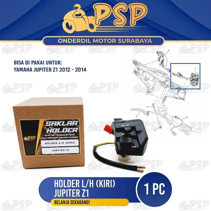 SALE Holder Kiri Jupiter Z1 L/H - Switch Saklar Tombol Dim Riting Klakson Yamaha Jupiter Z1 Robot