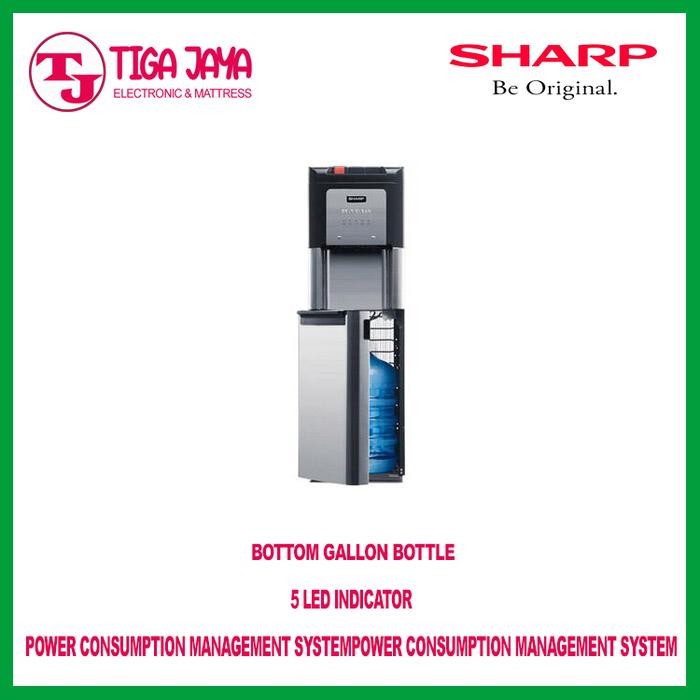 DISPENSER SHARP STANDING DISPENSER SWD-73EHL-BK GALON BAWAH SWD73 73EH