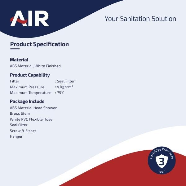 BisAiNstan- Air Toilet Shower Jet Washer Jet Shower Bidet Spray Semprotan Cebok Bilas Kloset