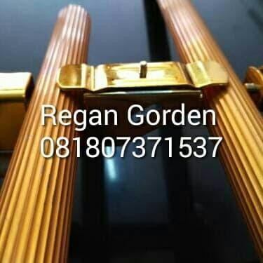 uh01- Kaki Rel Gorden Double Rollet/ Breket Rel Gorden Double Rollet