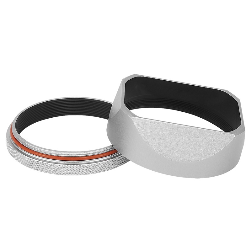 Haoge Lh-X54W X100V Lens Hood Aluminum Metal,For Fujifilm Fuji X100V X100Vi X100F X100S Camera Lens