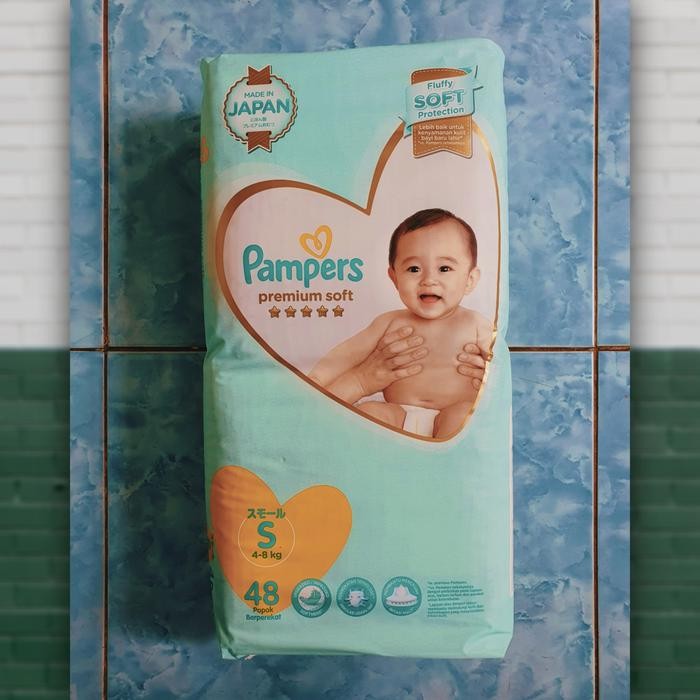 ot2q- Pampers Premium Soft Popok Perekat Tape S48 S-48 S 48