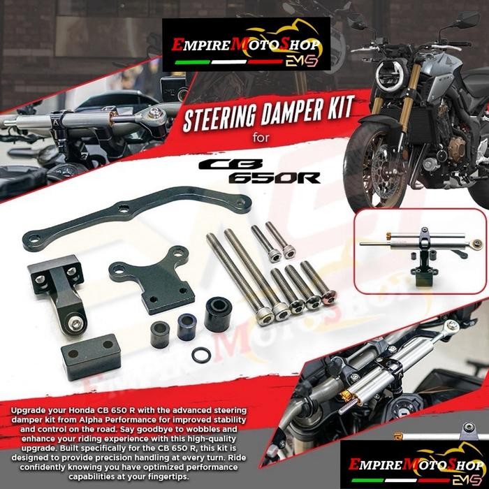 Terpopuler Alpha Performance Bracket Steering Damper Cb650 R Cb650R Cb 650 Braket Stabilizer Stang