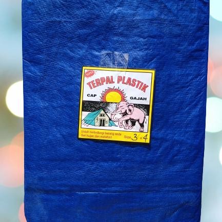 terpal plastik cap gajah 3x4 meter