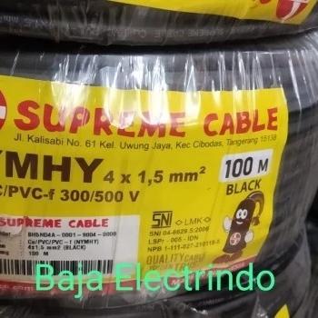 Kabel Serabut Isi 4 Nyyhy 4X1,5Mm Supreme Roll 100M Nyyhy 4X1.5Mm 4X1,5 4X1.5 Mm Hitam Supreme