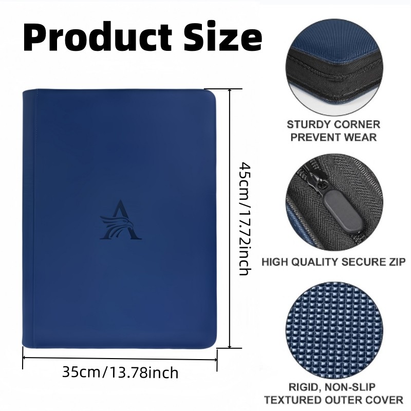 16 Pocket Card Binder - Premium Trading Card Binder Holds 1024 Cards, Ultimate protection for TCG &