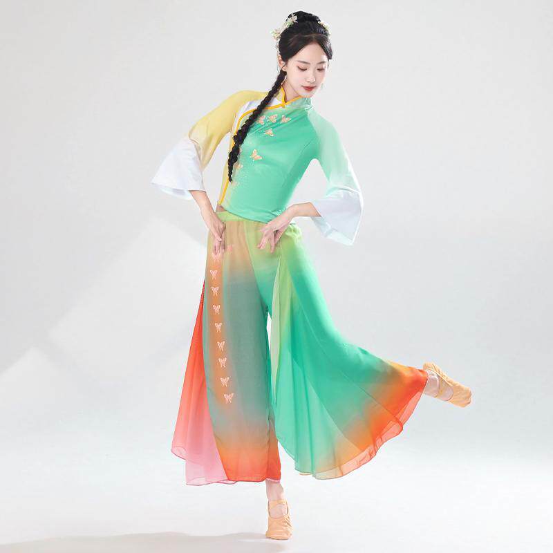 Classical Dance Yangko Costumes In The Field Of Hope Repertoire Swinging Skirt Dance Costumes