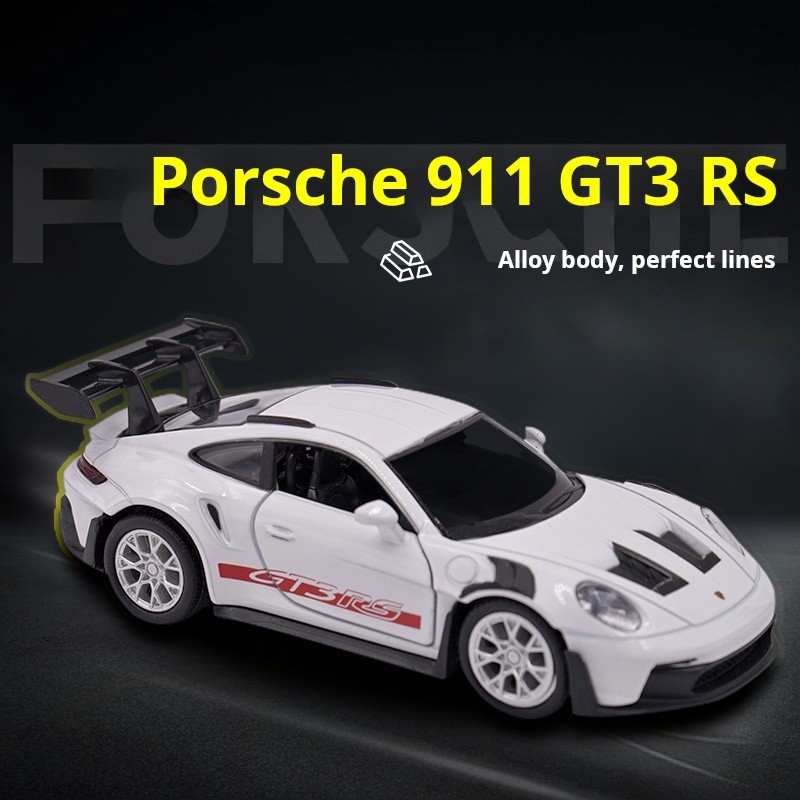 1:36 Porsche 911 GT3 RS Racing Sports Car Alloy Miniature Model Diecast Toy Fast Furious Collect