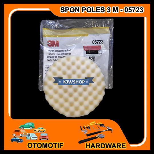 Spon Busa Poles Mobil 8 Inch 3M White Foam Car Polishing Pad Merk 3M Warna Putih 05723