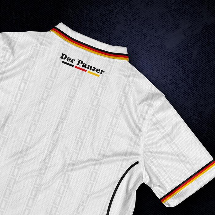 Premium Jersey Jerman Retro Putih - Jersey Vintage - Jersey Bola - Jersey Futsal Original