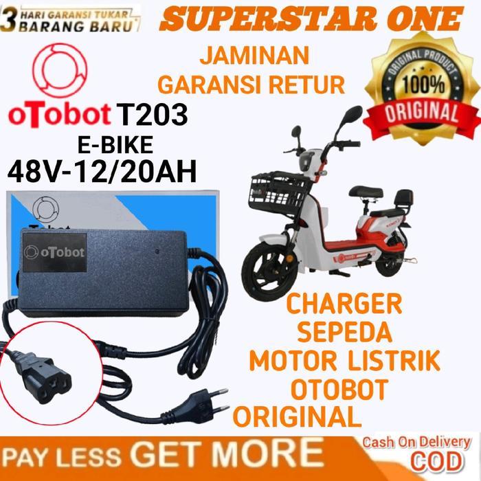 TERLARIS Charger/Casan Sepeda Listrik OTOBOT T203 48V12/20AH READY