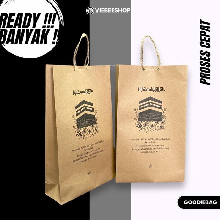 ( Isi 50 Biji ) Paper Bag Spesial Haji Umroh Souvenir Bingkisan Haji Wadah Paper Bag Haji 25.5.15