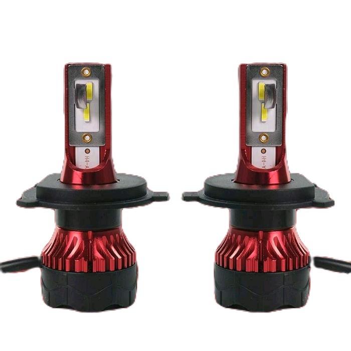 2 Pcs Lampu Depan Mobil H4 Led Zes Headlight Waterproof Super Terang