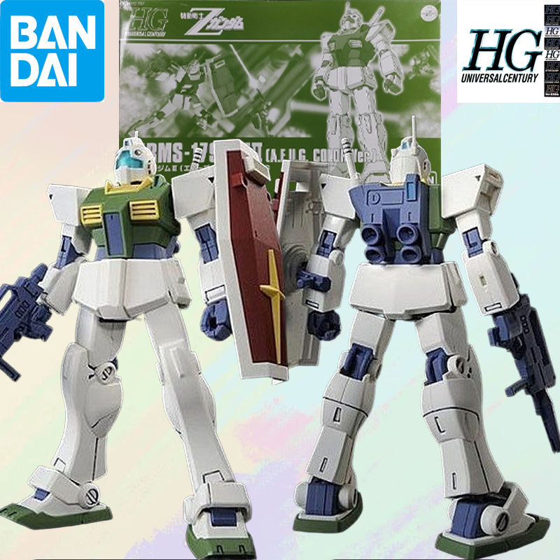 Bandai Original MODEL KIT GUNDAM HG 1/144 RGM-79 G GM SNIPER Anime Action Figure Assembly Model Toys