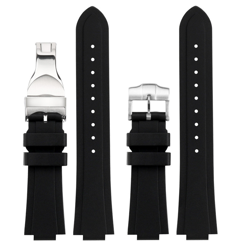 For Tudor Pelagos 25500 25600 Waterproof Rubber WatchBand 22-12mm Convex Soft Silicone Watch Strap