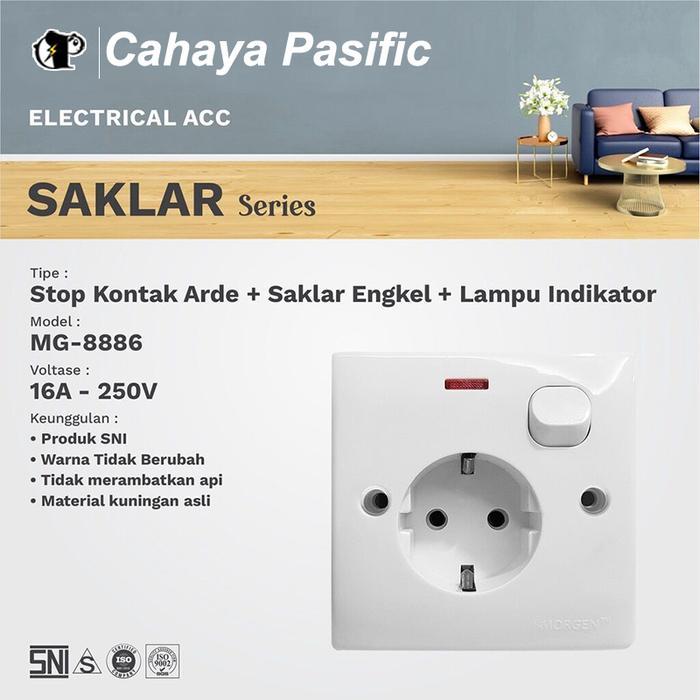"New" Morgen Stop Kontak + Saklar MG-8886