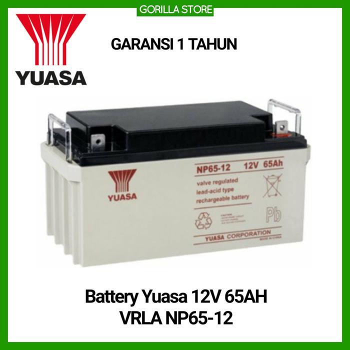 Baterai Aki VRLA YUASA 12V 65AH - NP65-12