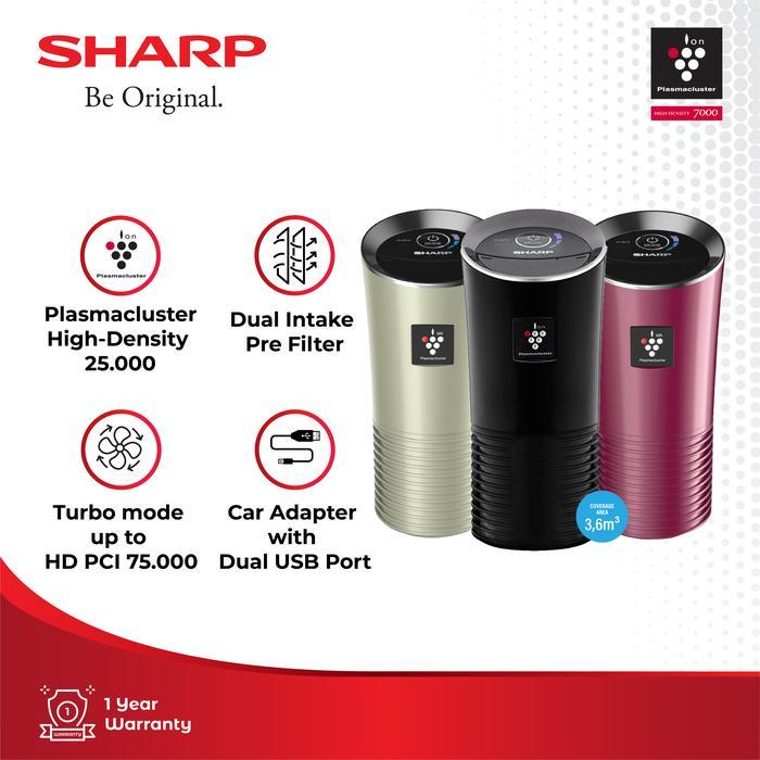 TERLARIS SHARP Air Purifier Pembersih Udara Mobil IG-GC2Y Teknologi Plasmacluster & Dual Intake Pre