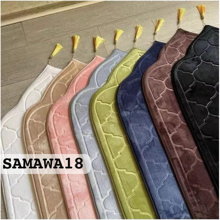 CUCI GUDANG Sajadah Kubah Tebal Lembut dan Empuk Memiliki Bahan Busa Serat Motif Polos Warna Dengan