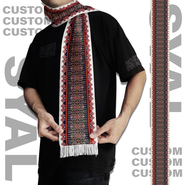 Nazhifa Printing - Syal Batik Classic Justify Modern - Syal Batik Scraft Scarf Leher Pria Wanita