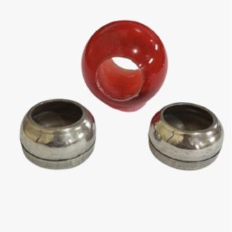 Rupa_Bagus Bandul Akrilik Merah 1" Ornamen Pagar Railing Tangga Balkon