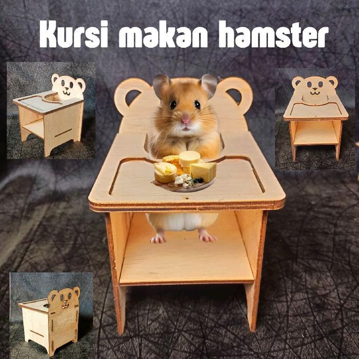 Kursi Makan untuk hamster, kursi makan sugar glider, kursi duduk hamster lucu murah meriah, kursi