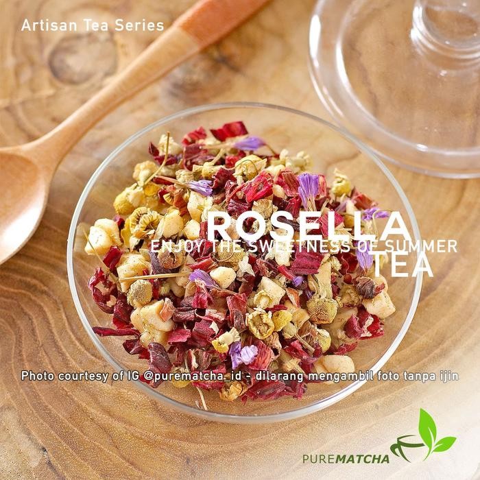 

ARTISAN TEA CAFE - HIBISCUS FLOWER TEA TEH BUNGA ROSELLA PINK TEA 50GR