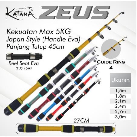 Sougayilang Pro - Joran Antena Teleskopic Zeus 150 - 300 Japan Style