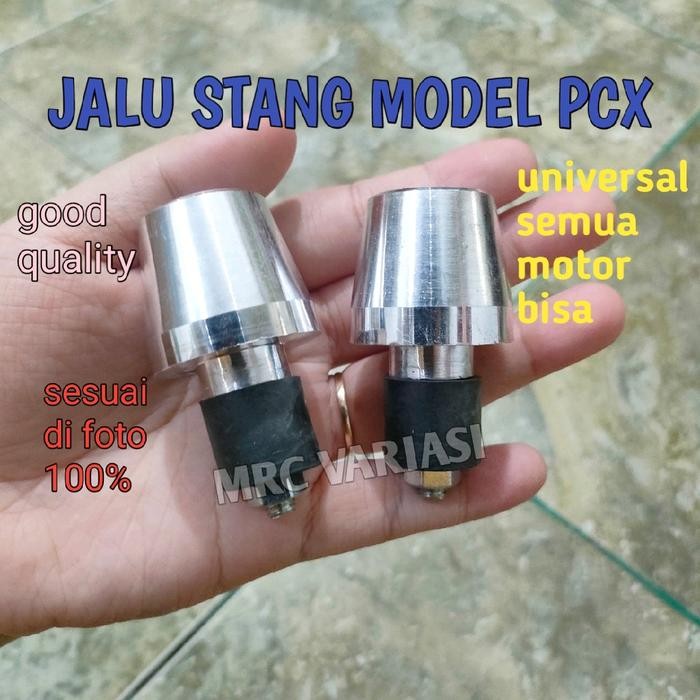 ASLI JALU STANG BANDUL PCX SEPASANG CHROME KUALITAS OKE UNIVERSAL SEMUA MOTOR BISA PAKAI VARIASI
