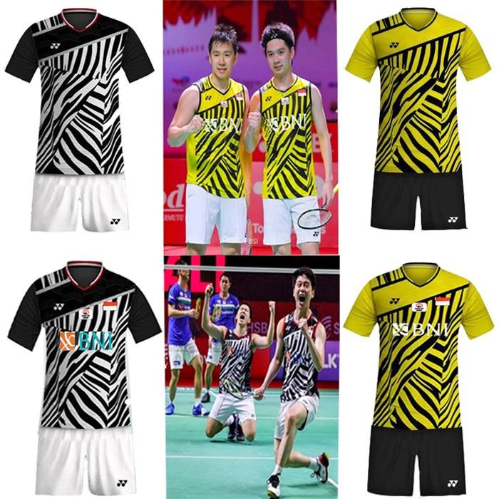 stelan baju badminton Y168 / Kaos Badminton / Baju celana
