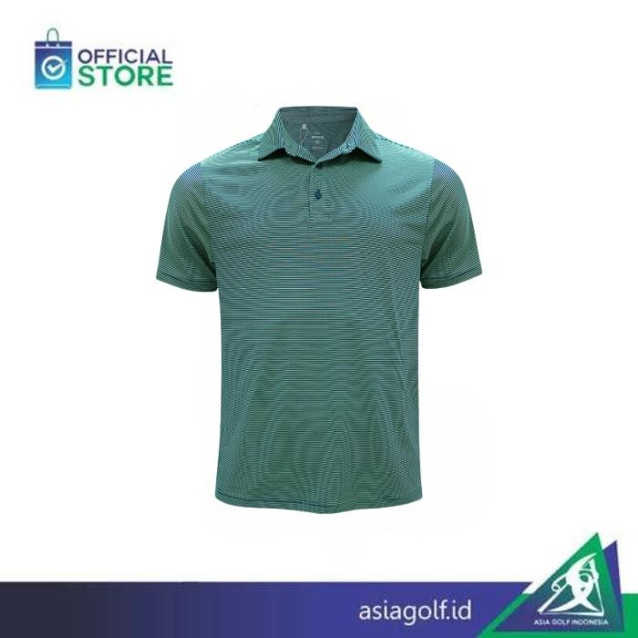 T Shirt Golf Under Armour Green Bride Stripe Golf Kaos Golf Polo