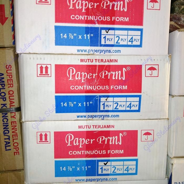 

NEW PRODUK CONTINUOUS FORM 1 PLY 14" X 11" PAPER PRYNS (CF B1 14 7/8 X11 INCH) WARUNG ARA67