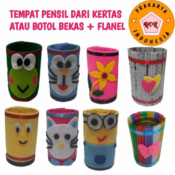 

Prakarya botol bekas, Tempat pensil karakter