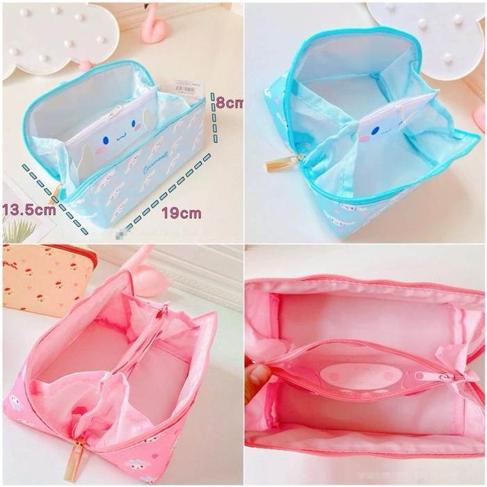 

kawaii sanrio pencil box make up bag kotak pensil tas make up kuromi