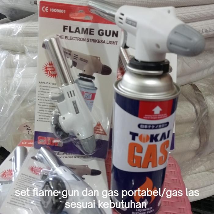 GAS LAS PORTABEL SET FLAME GUN