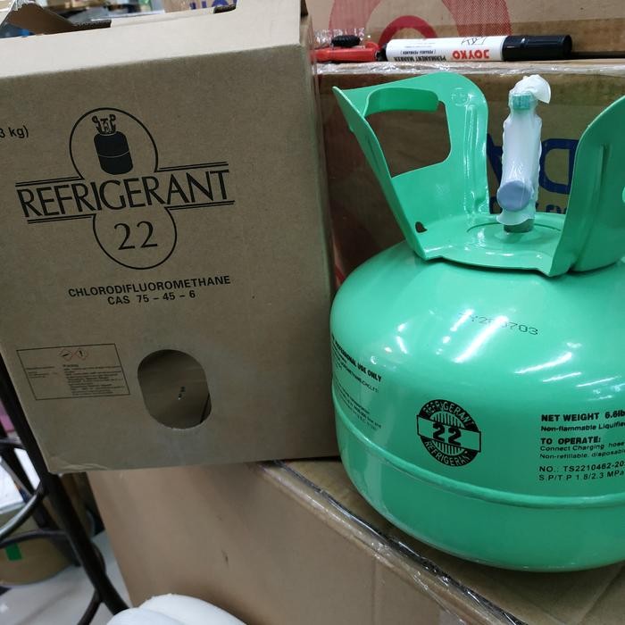 FREON AC R22 TABUNG MINI 3KG REFRIGERANT MURAH