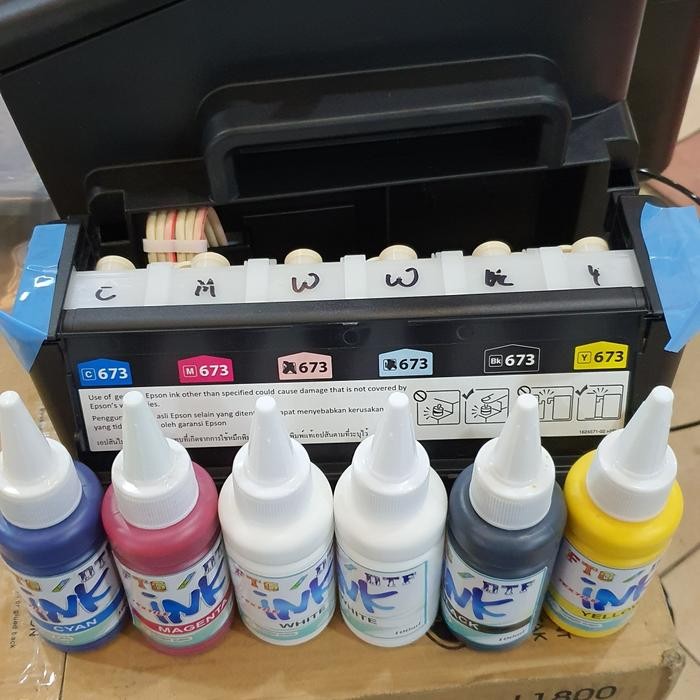 

Tinta Dtf Printer Dekstop Dtf Ink C M Y K White Isi 100Ml Perbotol
