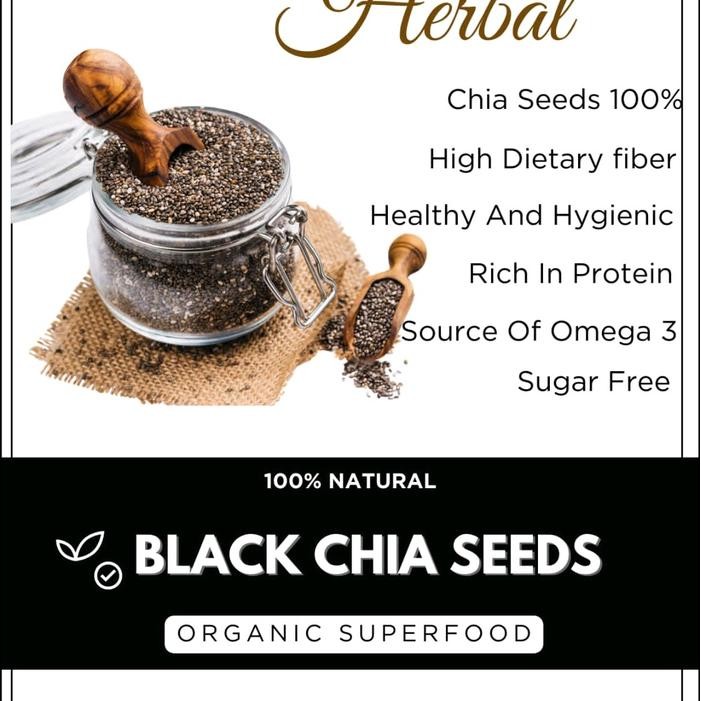 

Pilihan- Black Chia Seeds Original Peru Isi 500 Gram Hitam