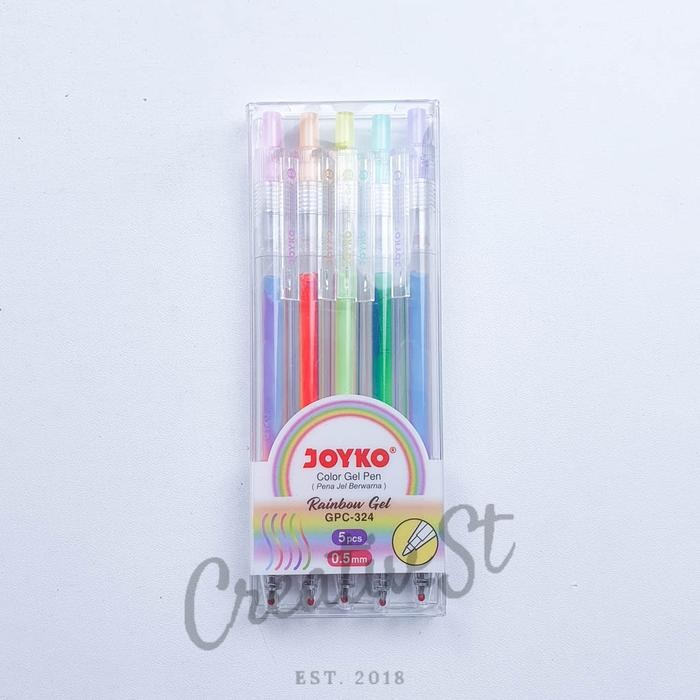 

JOYKO Color Pen RAINBOW Colors GPC-324 Bolpen Warna Warni Pelangi