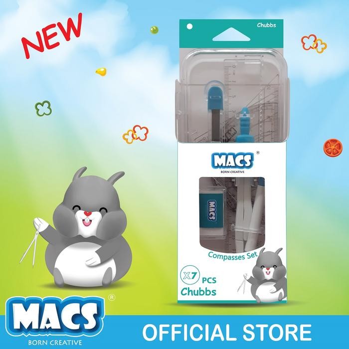 

MACS Jangka Compasses Set Isi 7 pcs Chubbs